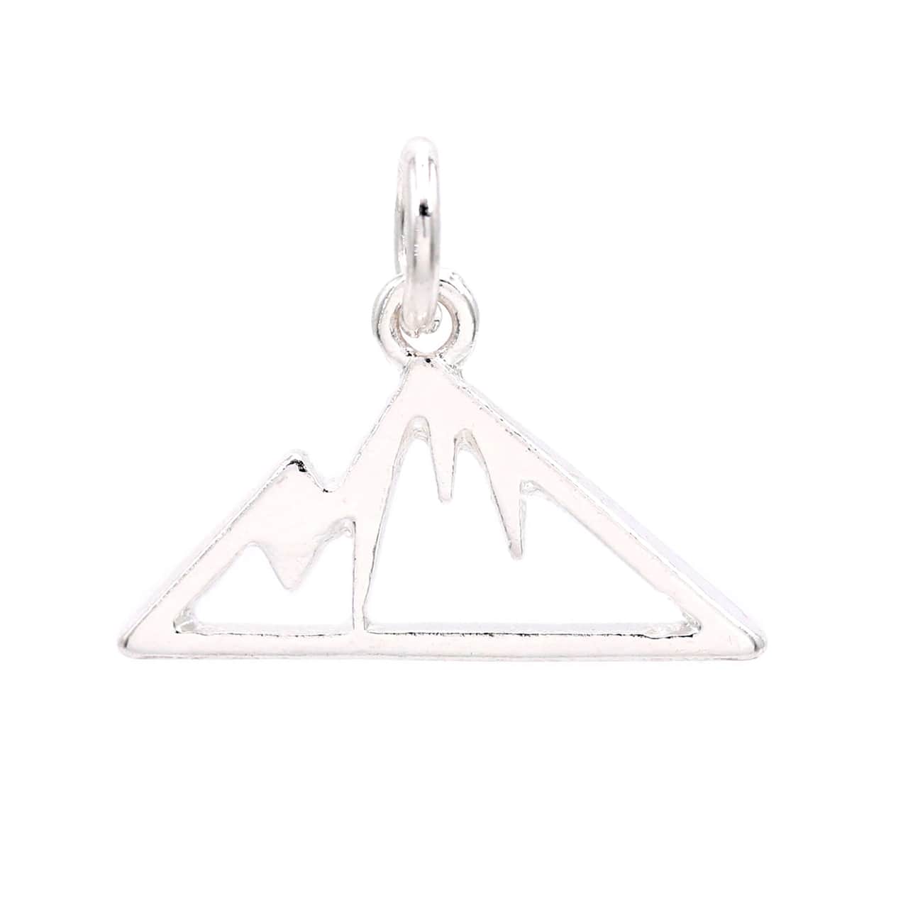 Silver Plated Mountain Charm by Bead Landing™